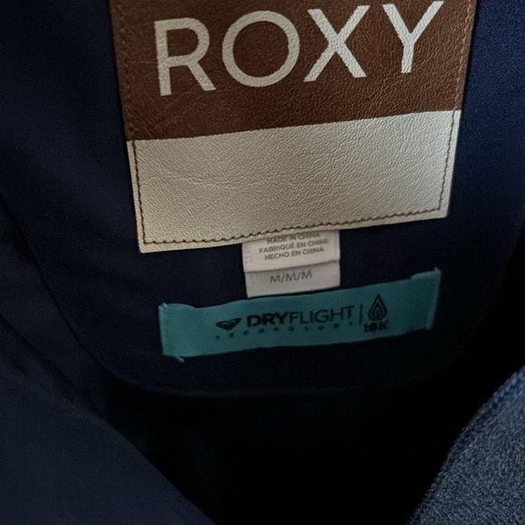 ROXY Women's Ceder Snow 2020 Jacket, Medium, Blue/Heather Grey Botanical Flowers - Picture 8 of 12